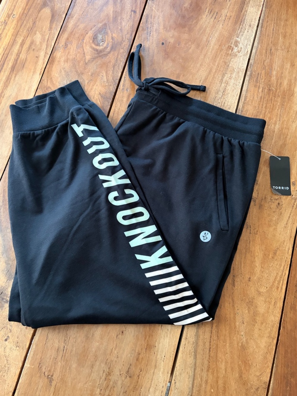 NWT Torrid Women’s Size 3 Sweatpants Black Jogger Athletic Workout Pants